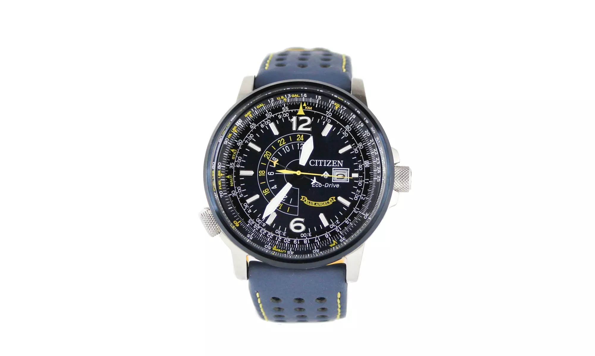 Citizen (BJ7007-02L) Promaster Nighthawk Blue Angels Navy Blue Yellow Accent - Primary Image