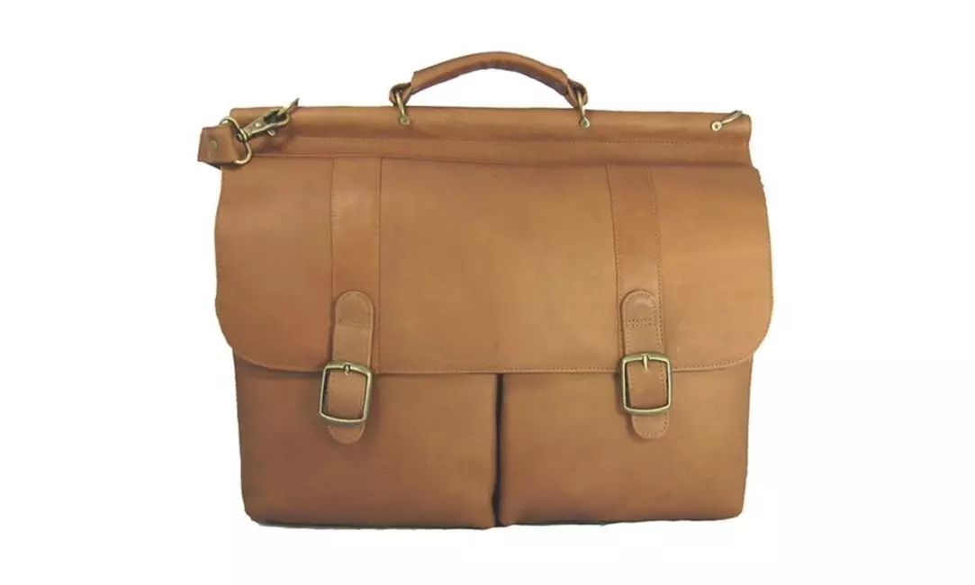 David King & Co 143B Dowel Laptop Briefcase- Black - Primary Image