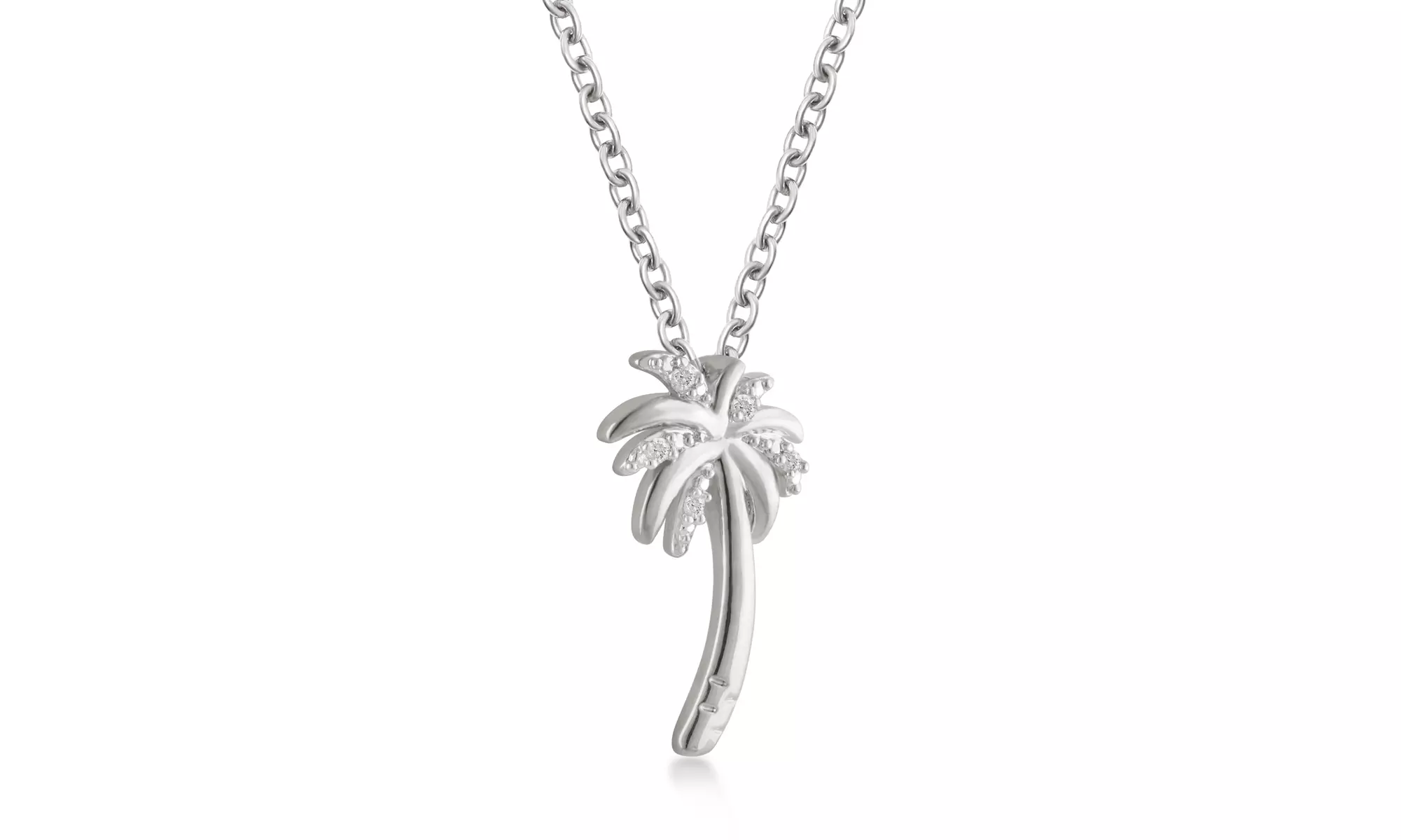 Diamond Accent Palm Tree Pendant By DiamondMuse
