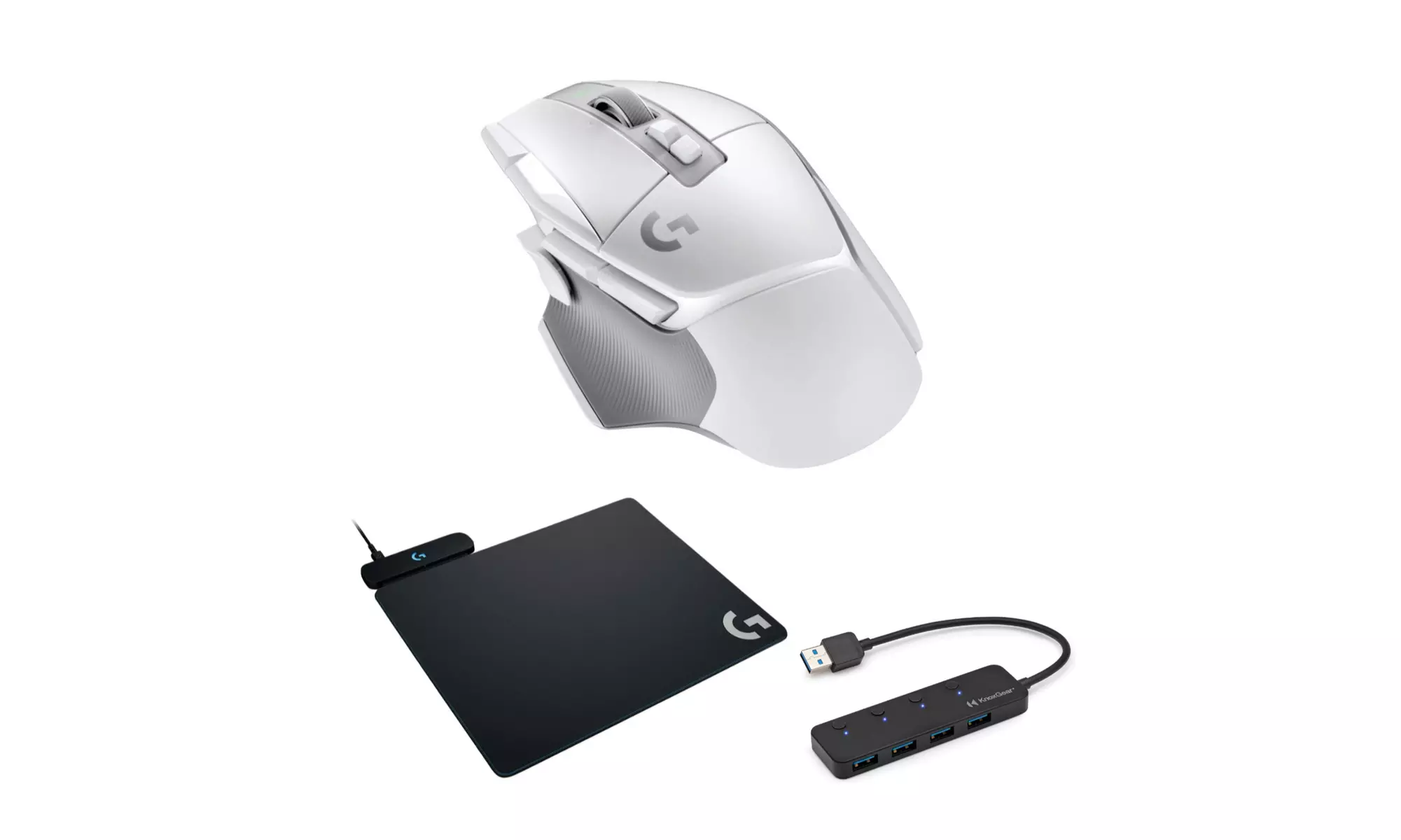 Logitech G502 X Lightspeed Wireless Gaming Mouse (White) Bundle - Primary Image