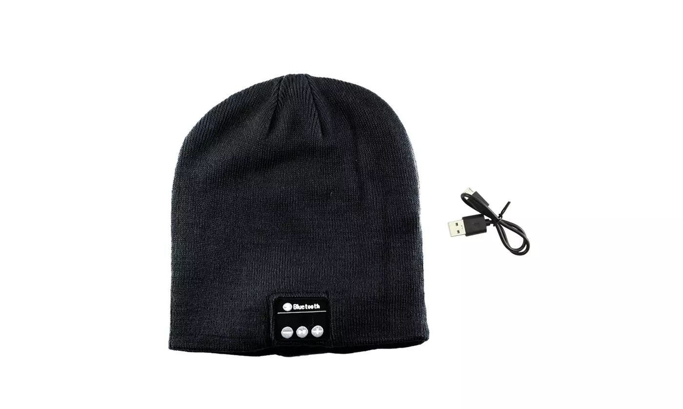 Wireless Bluetooth Beanie Knit Hat Headset Earphone Music Speaker Cap