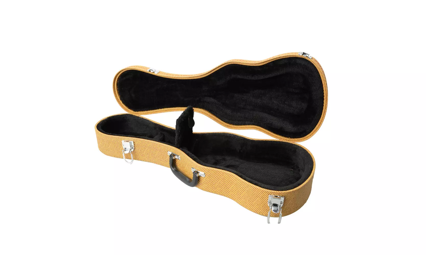 Glarry 23" Top Grade Concert Leather Ukulele Case Yellow/Light Blue/ Black - Primary Image