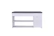 Inverlee 2-Tier Shoes Bench Entryway Storage Shoe Rack With Two Drawers - Second Medium