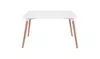 Modern Kitchen Wooden Dining Table Leisure Conference Pedestal Desk