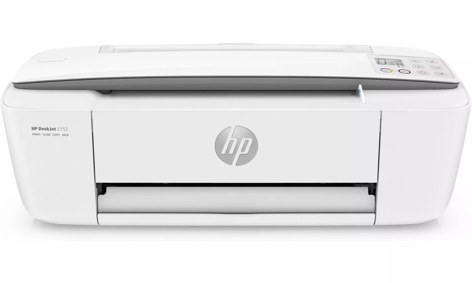 HP DeskJet 3752 Wireless All-in-One Compact Printer NO INK (Gray) - Refurbished - Primary Image