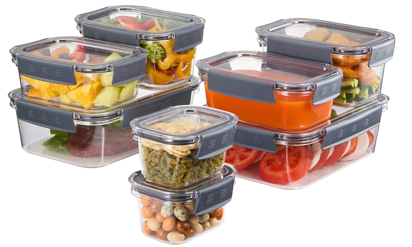Sorbus Airtight Food Storage Containers with Lids - BPA Free, Leak Proof - 16 Pc