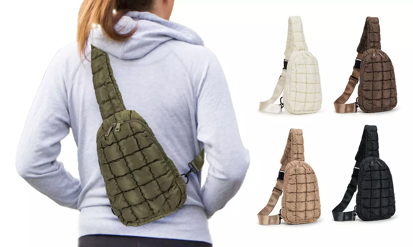 SGDL Holdings Inc Womens Puffy Sling Bag Waist and Crossbody Bag for Travel - Primary Image