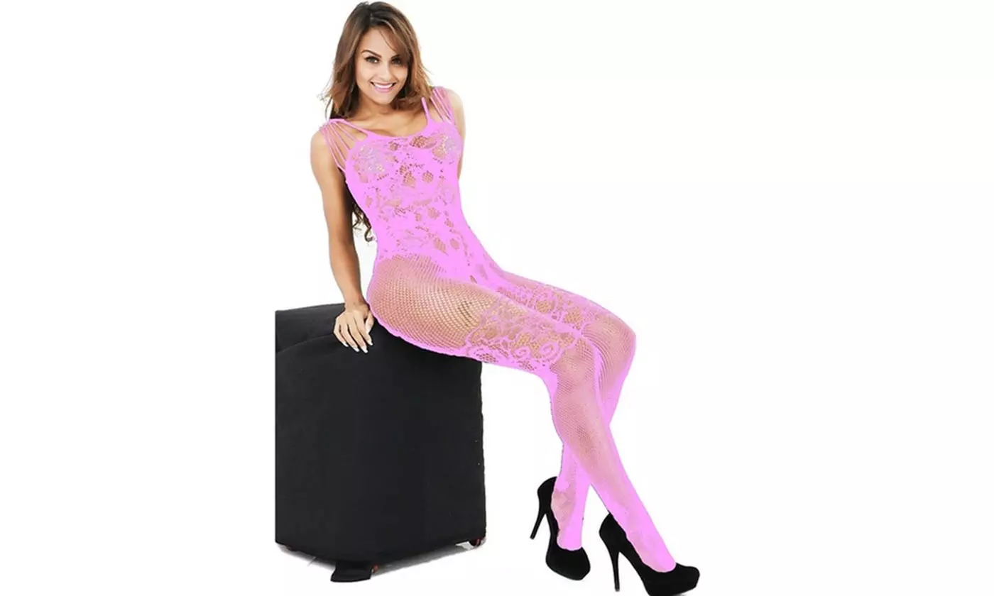 New Women Lingerie Jumpsuit Mesh Stockings See Through Women Lingerie Set - Second Medium