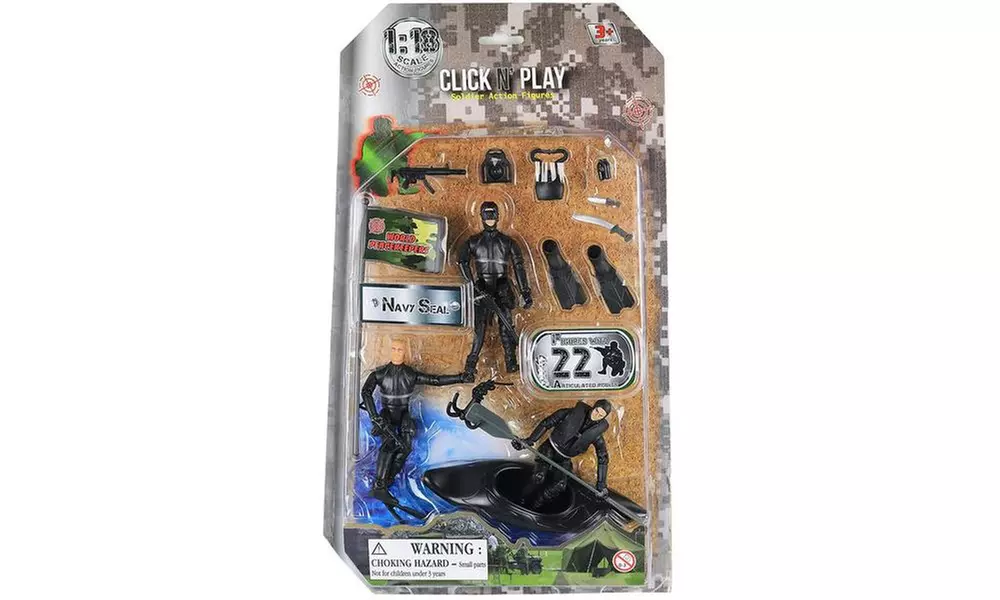 Click n' Play Navy Seal Action Figure Play set w/Accessories - Primary Image