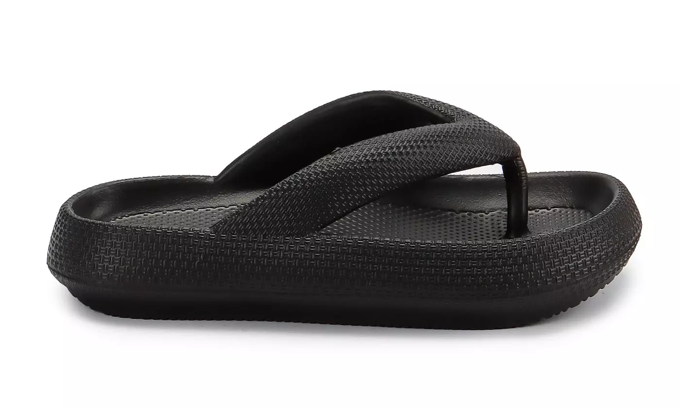 Womens Orthotic Flip Flops Thong Sandals Pillow Slippers With Arch Support