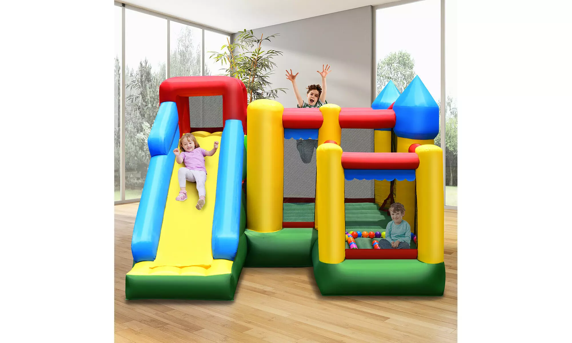 Costway Mighty Inflatable Bounce House Castle Jumper Moonwalk Bouncer