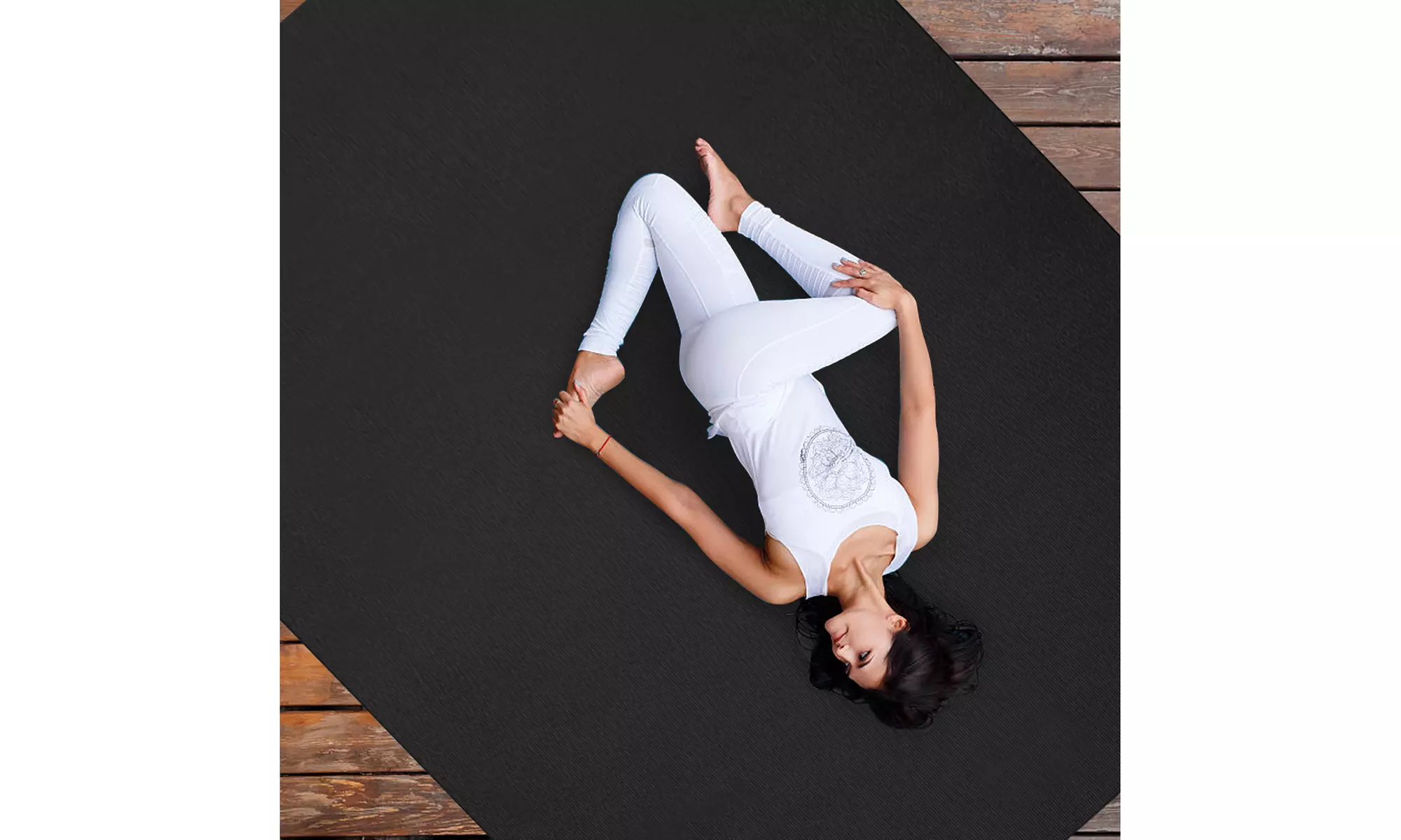 Large Yoga Mat 6' x 4' x 8 mm Thick Workout Mats for Home Gym Flooring