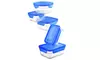 Glasslock Blue Lids 5 Food Storage Container Set 