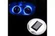 Solar Cup Holder Bottom Pad LED Light Cover Trim Atmosphere Lamp For All car - Second Medium