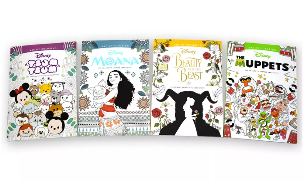 Disney Art of Coloring Book Set (4-Pack) - Second Medium