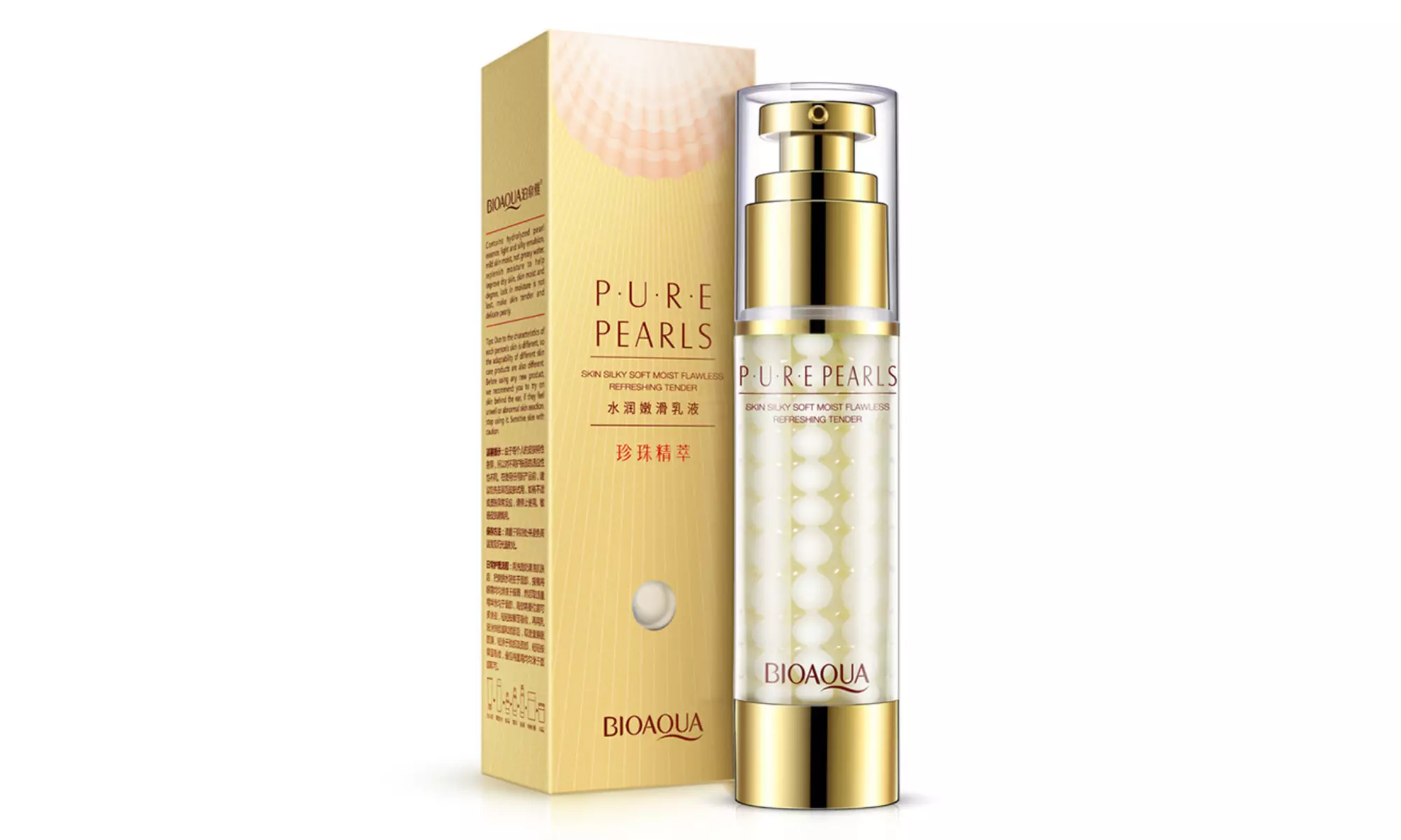 BIOAQUA Pure Hydrolyzed Pearls Skin Silky Moist Flawless Refreshing Tender 60g - Primary Image