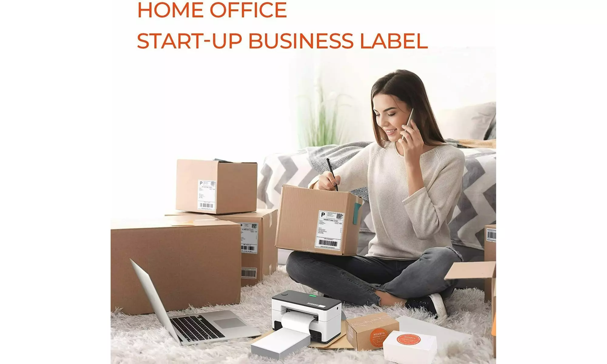 1000 4x6 Fanfold Thermal Labels Direct Shipping Label for Zebra Rollo Printers - Second Medium