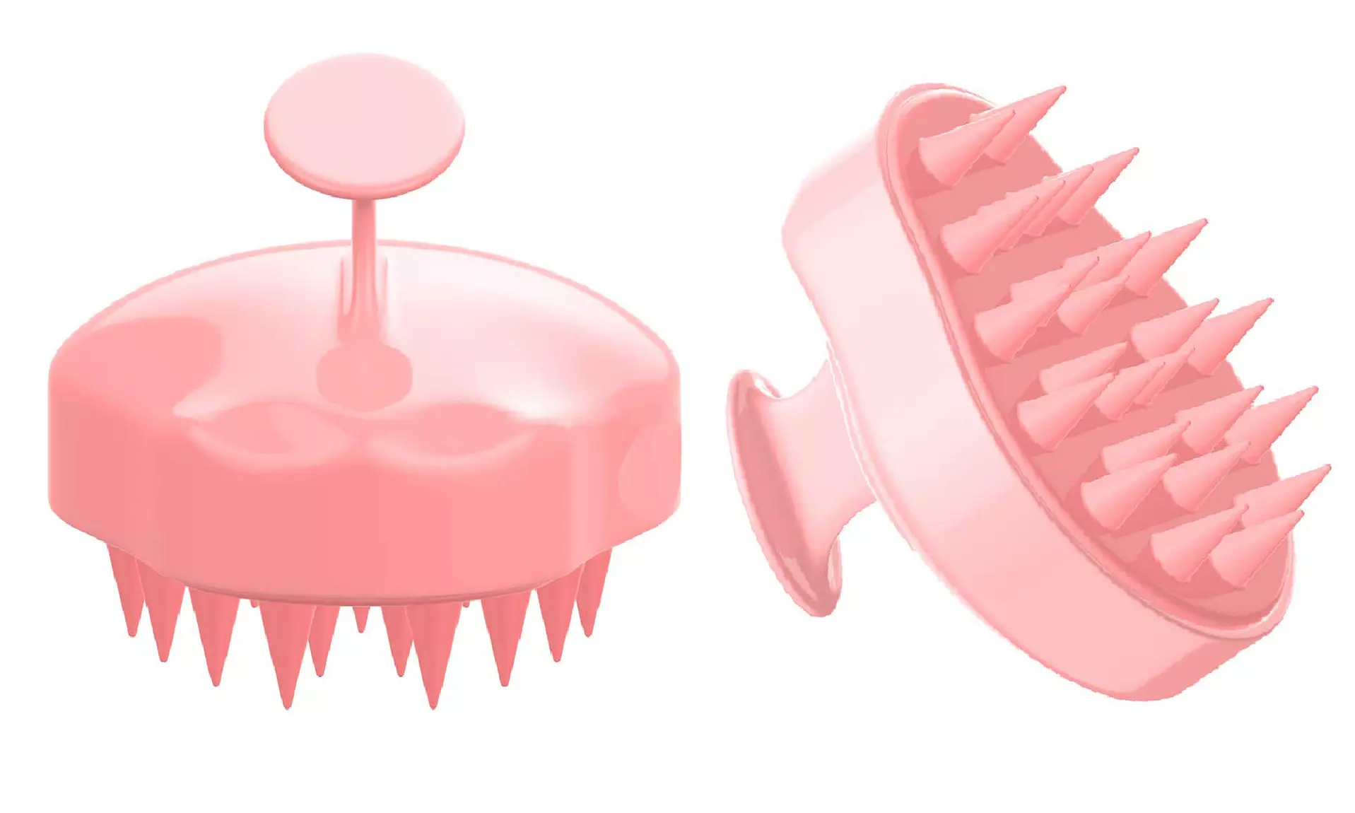 Rejuvenating and Soothing Silicone Hair and Scalp Massager Brush