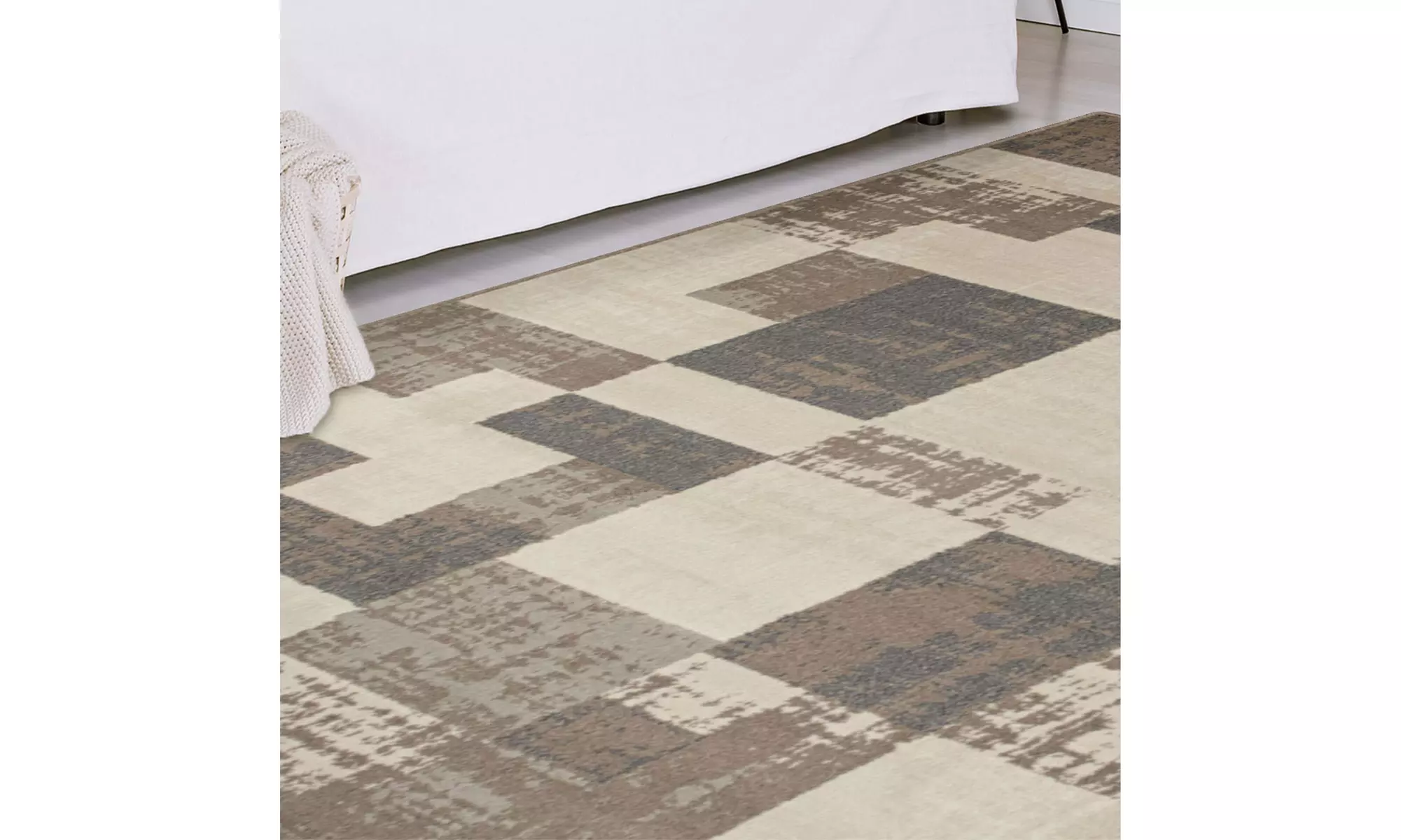 Superior Patchwork Block Geometric Indoor Runner Rug Carpet Or Large Area Rugs - Second Medium
