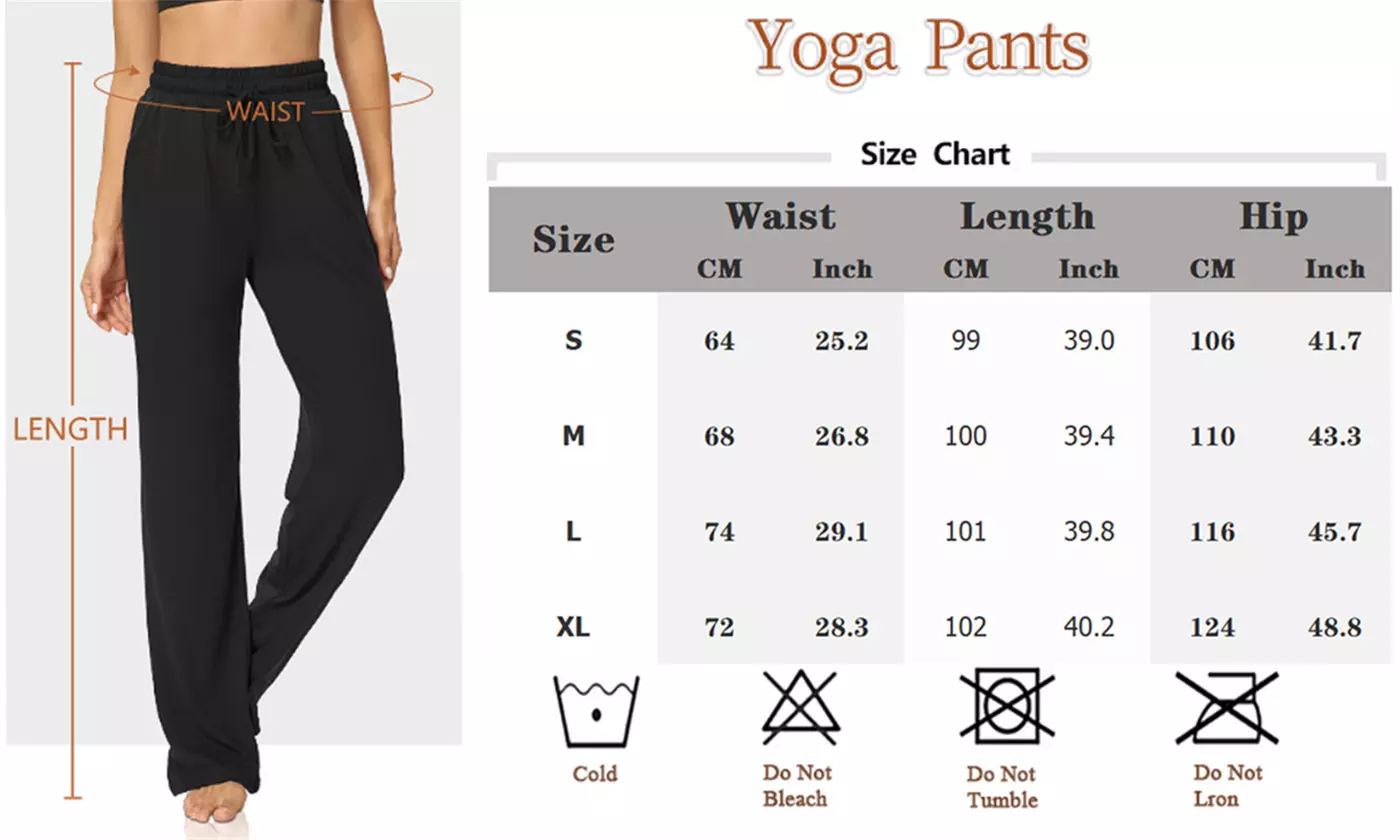Womens Wide Leg Yoga Sweatpants Lounge Pajamas Pants