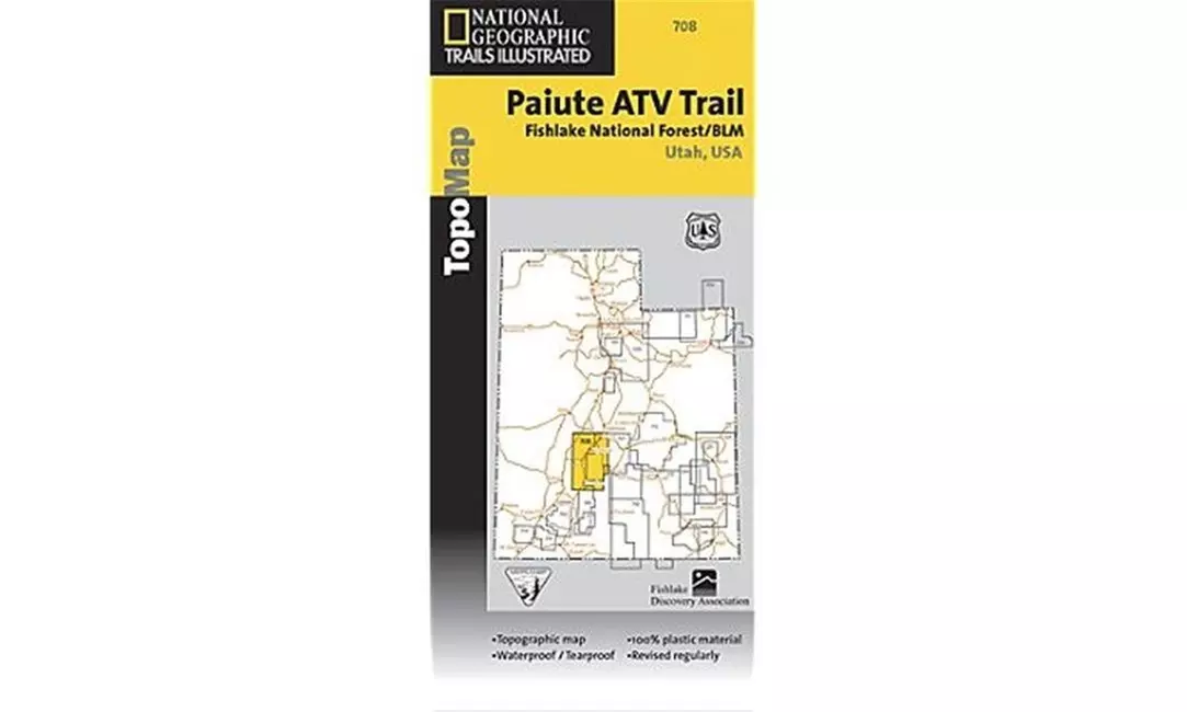 National Geographic TI00000708 Map Of Paiute ATV Trail - Primary Image