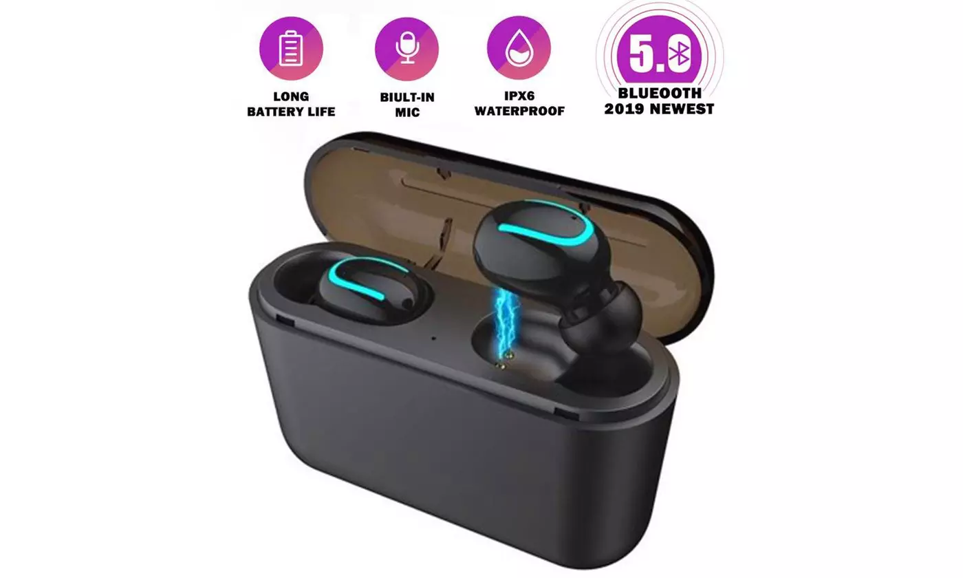 Premium Wireless Earbuds, Bluetooth 5.0 True Wireless Built-in Mic Headphones  - Primary Image