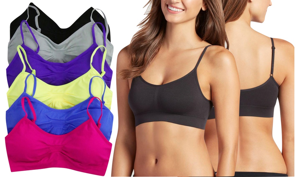 Women's Wirefree Padded Cami Bralette (6-Pack)