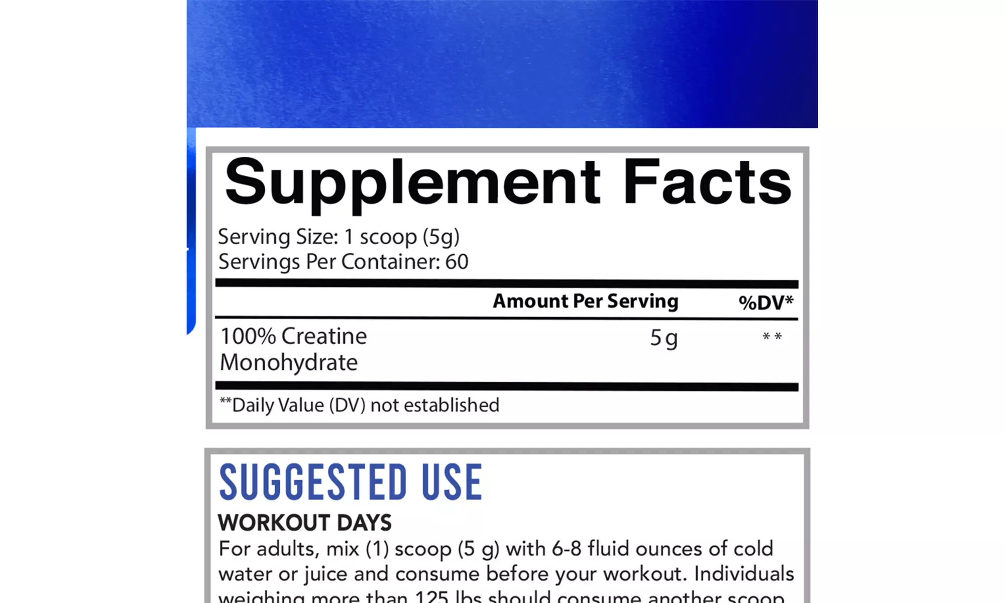 Angry Supplements 100% Creatine Monohydrate Premium Unflavored Powder 2-Pack