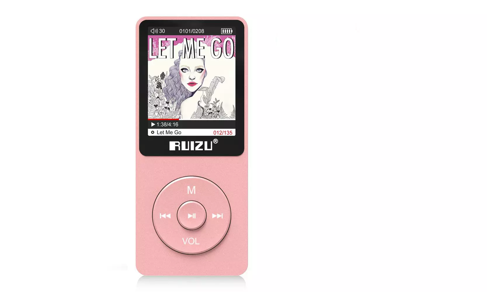 Mp3 Player, RUIZU X02 Ultra Slim Music Player with FM Radio, Voice Recorder - Primary Image