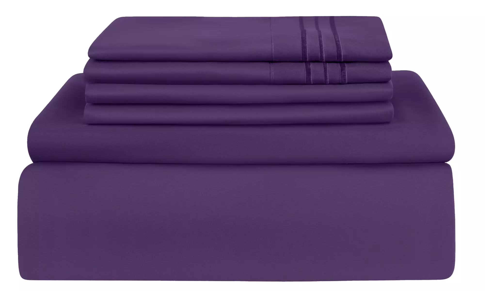 6PC Lux Decor Hypoallergenic Deep Pocket Bed Sheet Set (14 Colors!)