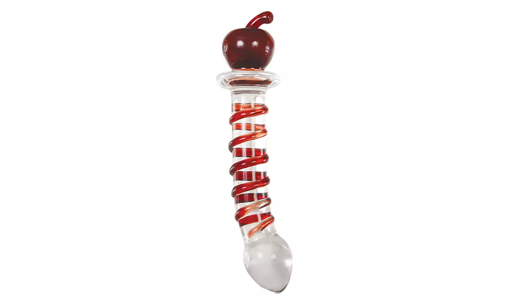  Twisted Crystal Dildo - Red. - Primary Image