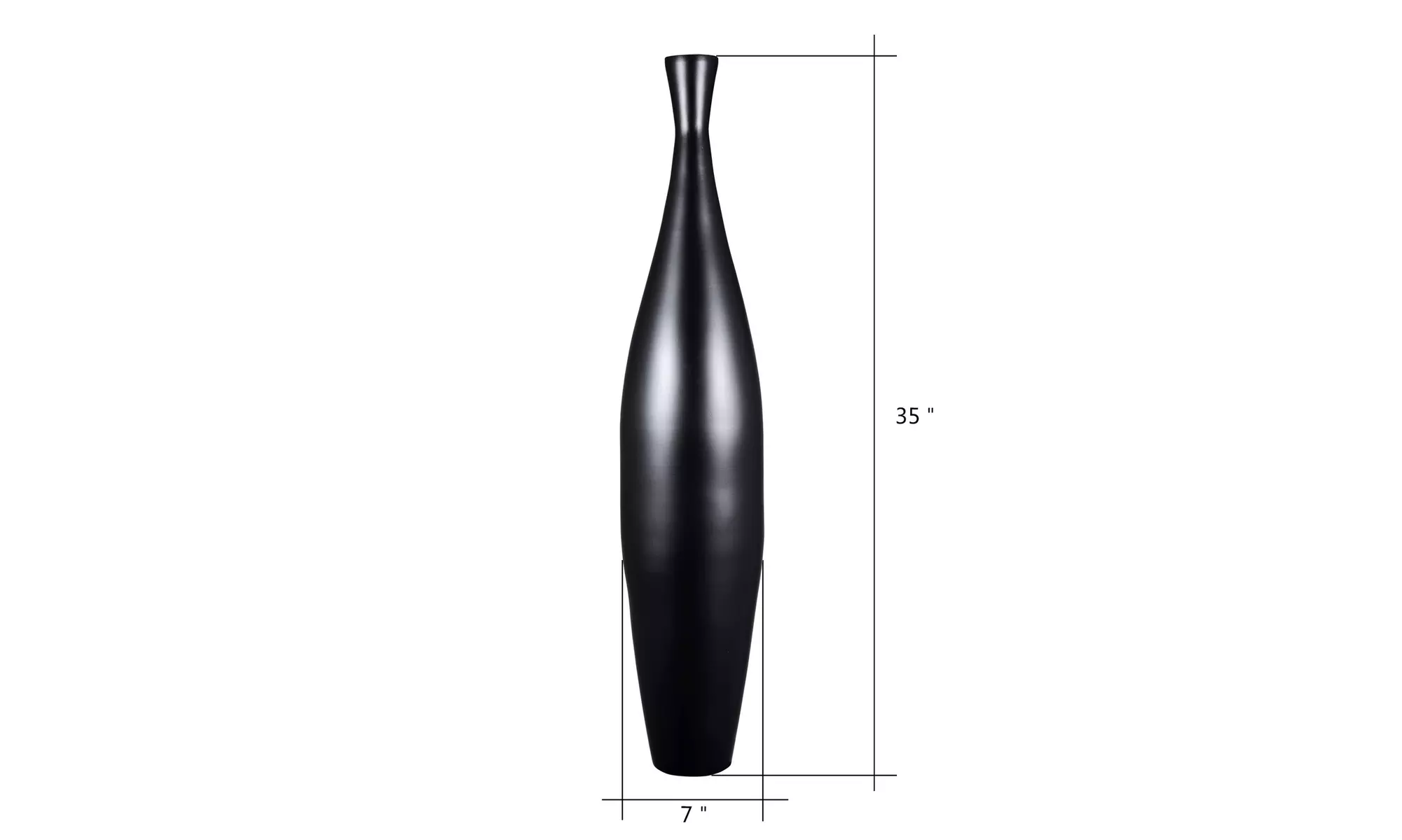 Handcrafted 35 In Tall Bamboo Vase Decorative Bottle Shape Floor Vase - Primary Image