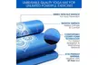 Yes4All Premium NBR Printed Yoga Mat 1/2  72"x24" w Carrying Strap Blue - Second Medium