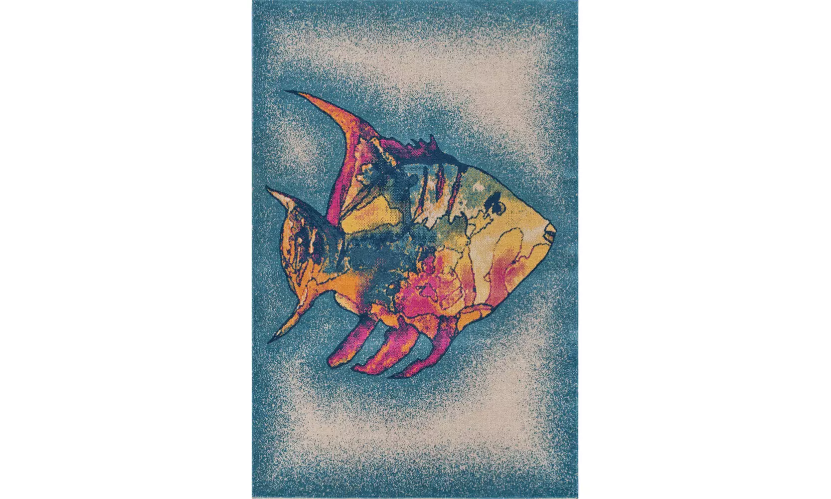 LR Home Tropical Coral Fish 5x7 Or 8x10 Multicolored Indoor/Outdoor Rug  - Primary Image