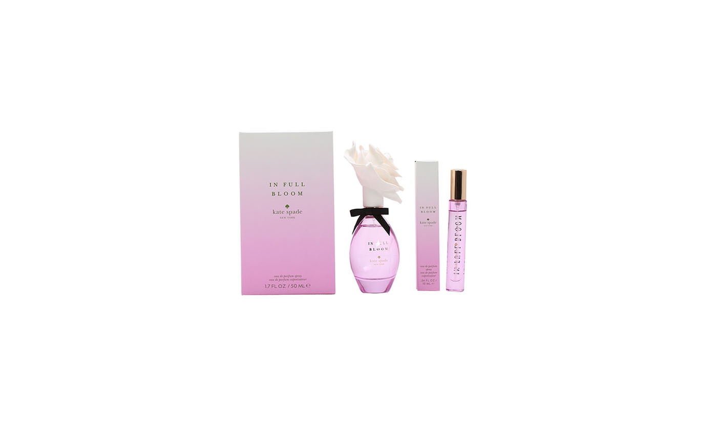 Kate Spade In Full Bloom EDP Bundle for Women (0.33oz Rollerball & 1.7oz Spray)
