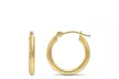 Moricci 14K Solid Gold Hoop Earrings - Second Medium