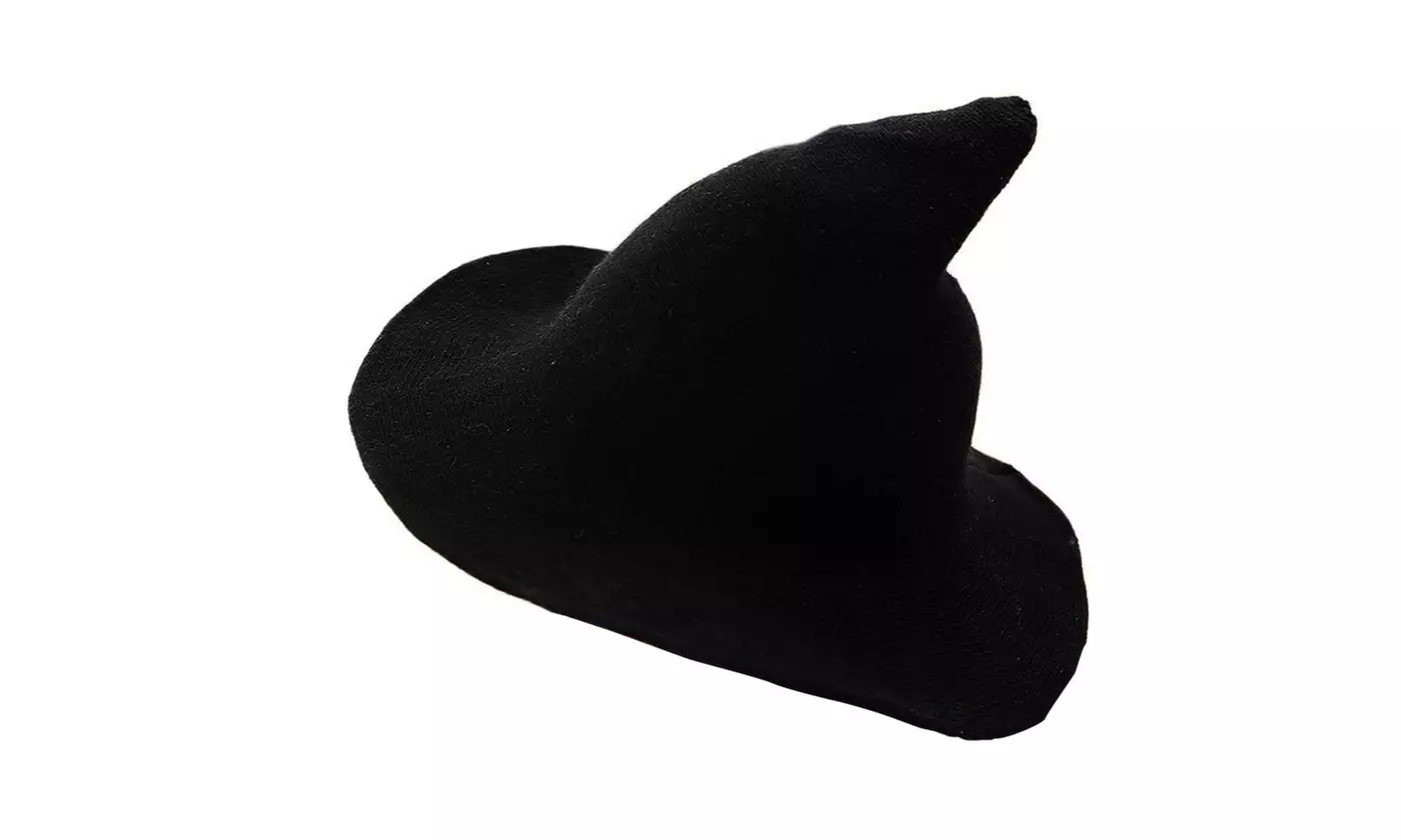 Women Winter Warm Knitted Wool Witch Hat Cap