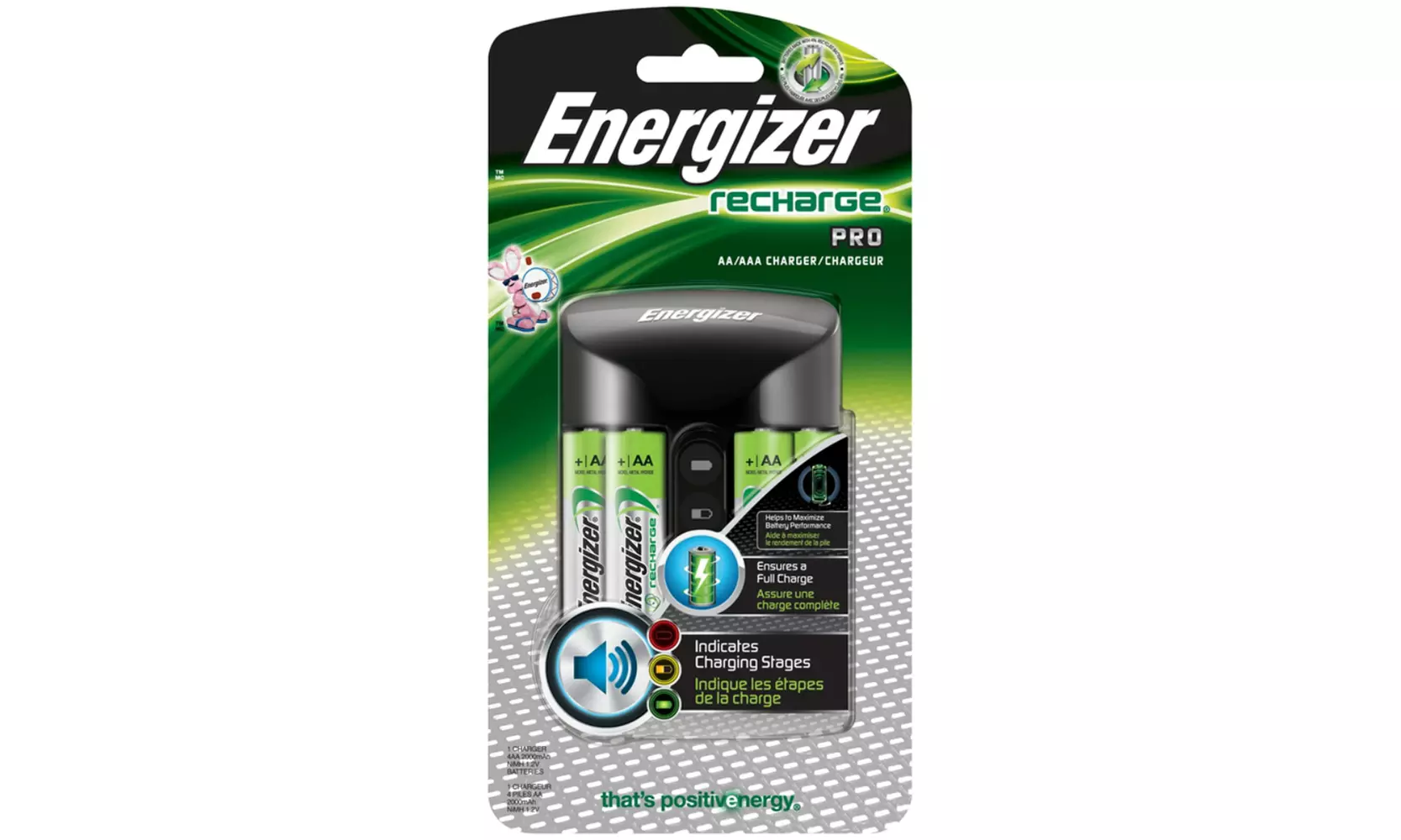 Energizer CHPROWB4 Recharge Pro AA/AAA Charger with 4 AA Rechargeable Battery - Second Medium