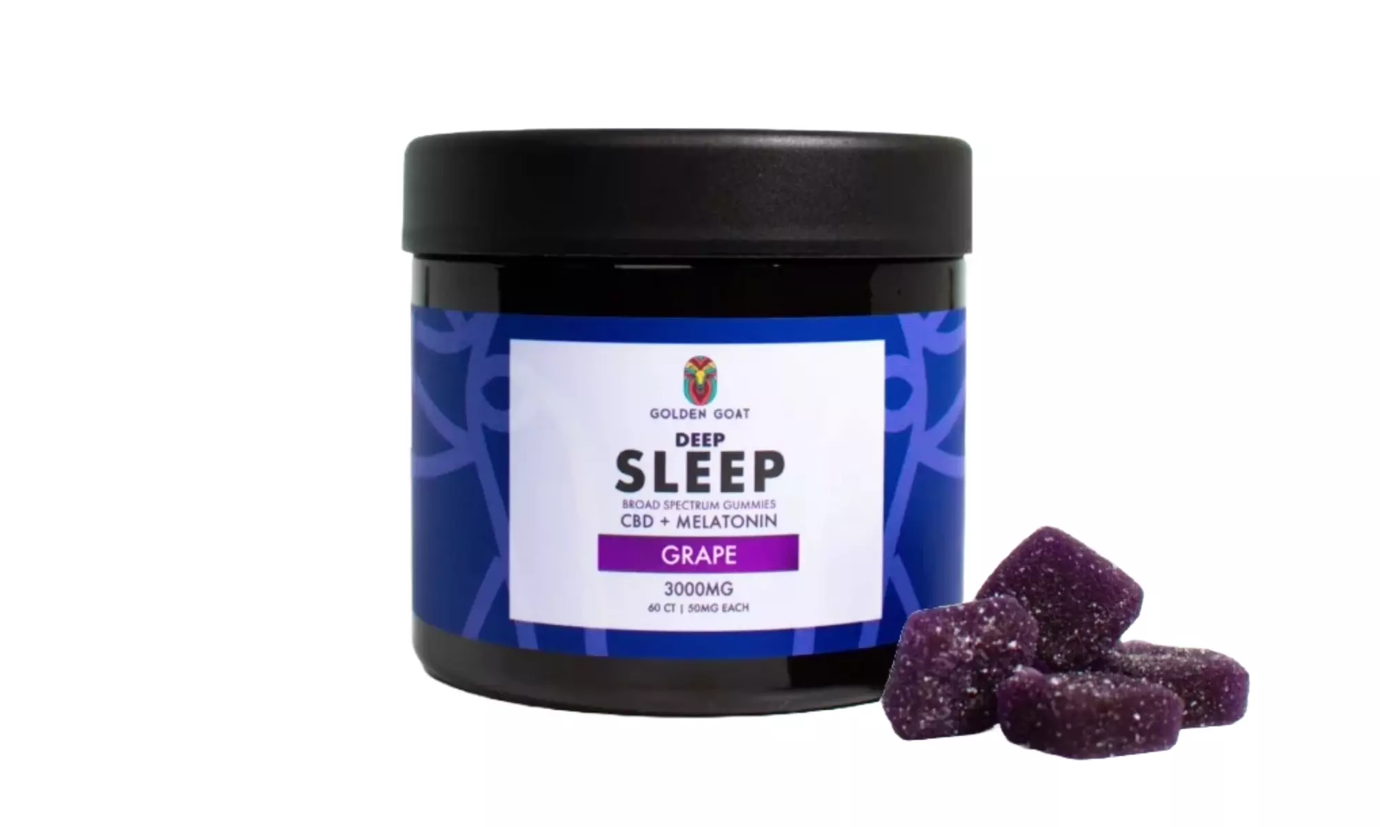 Golden Goat Deep Sleep CBD Gummies with Melatonin (Multiple Flavors)
