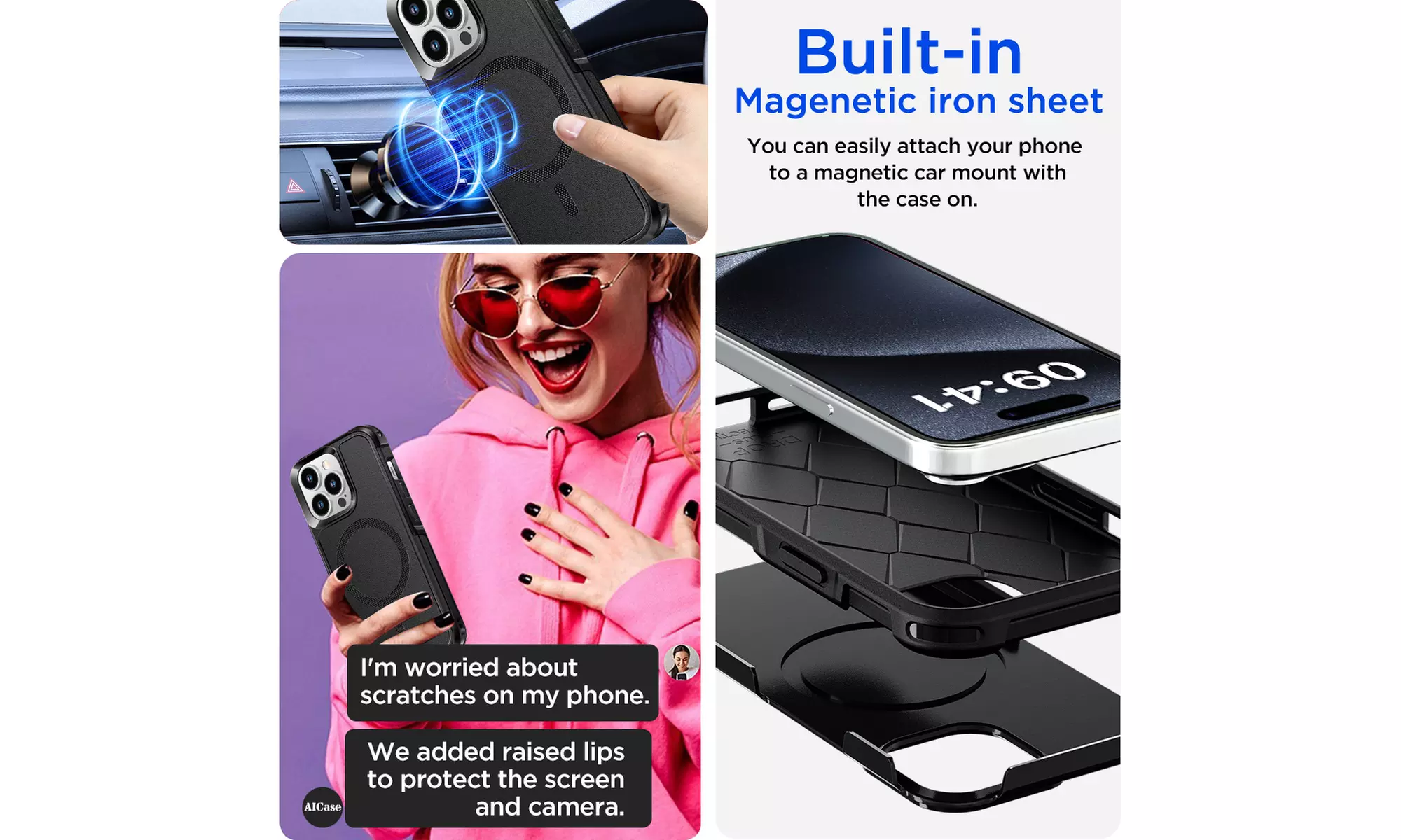 For iPhone 15 Pro Max 15 Plus Rugged Case Heavy Duty Shockproof Bumper Cover