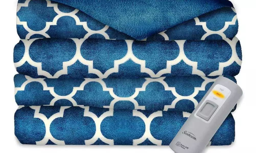 Sunbeam Heated Throw Blanket - Primary Image