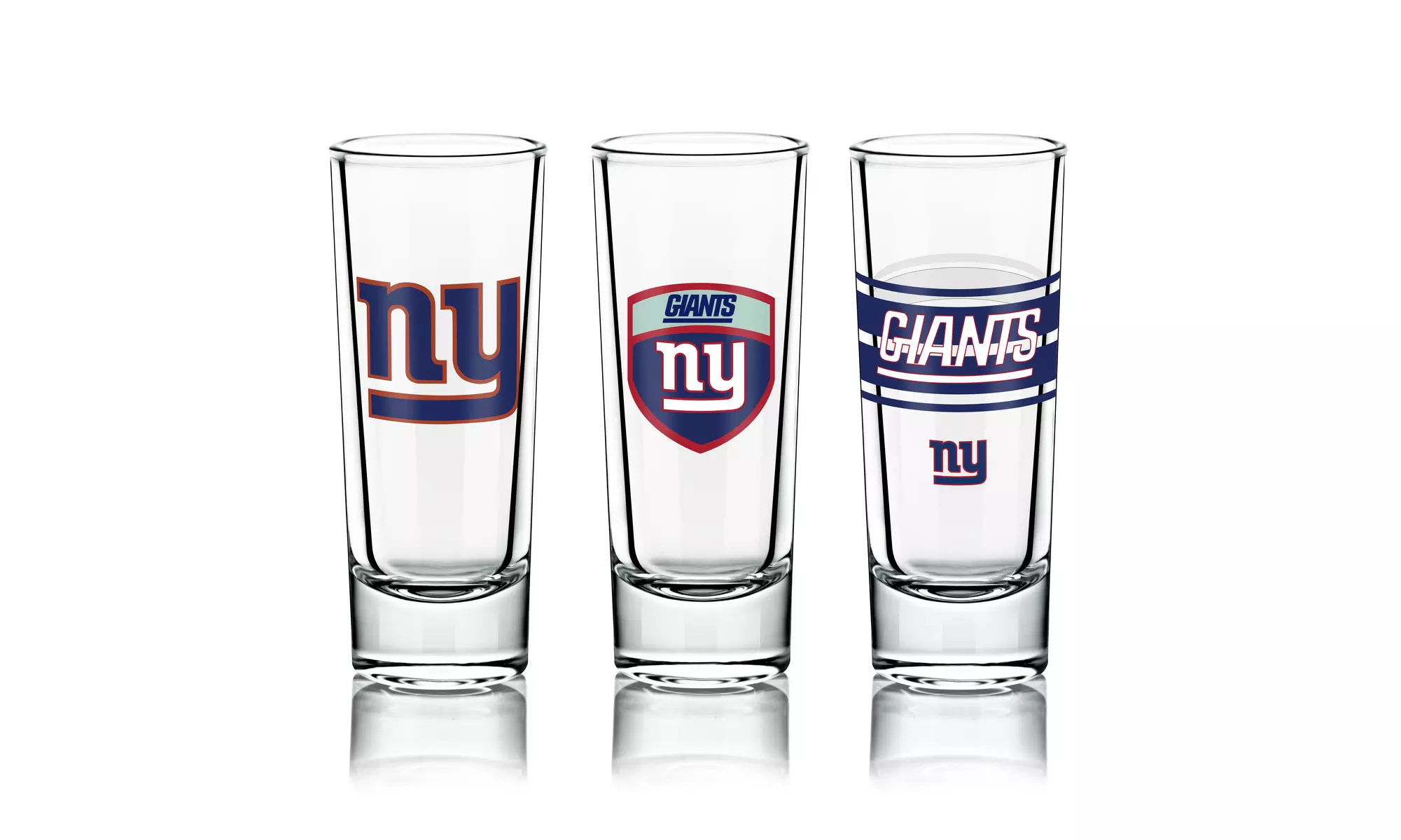 NFL Shot Glasses, 6-Pack Set - Variety of Designs