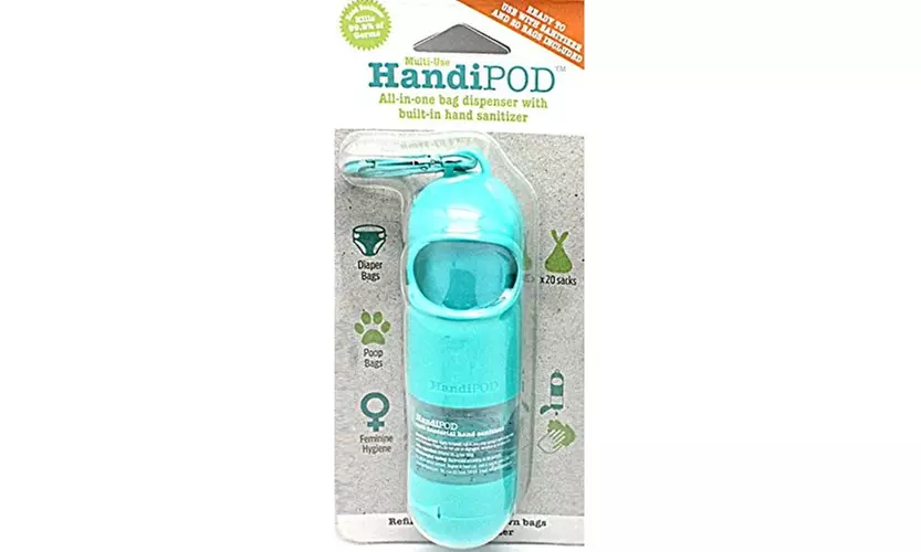 HandiPOD Dog Poop Bag and Hand Sanitizer Dispenser - Second Medium