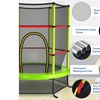 Image 22: Costway Youth Jumping Round Trampoline 55'' Exercise W/ Safety Pad Enclosure