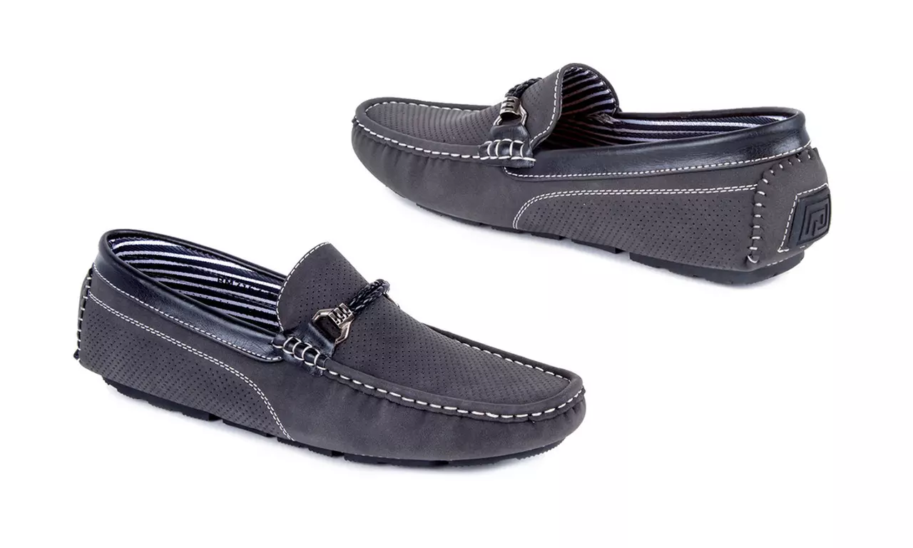 Miko Lotti Men's Driving Shoes with Buckle