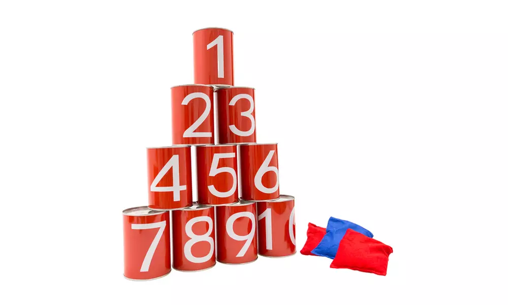 Carnival Games for Kids, Bean Bag Can Toss Outdoor Game for Adults and Kids - Primary Image