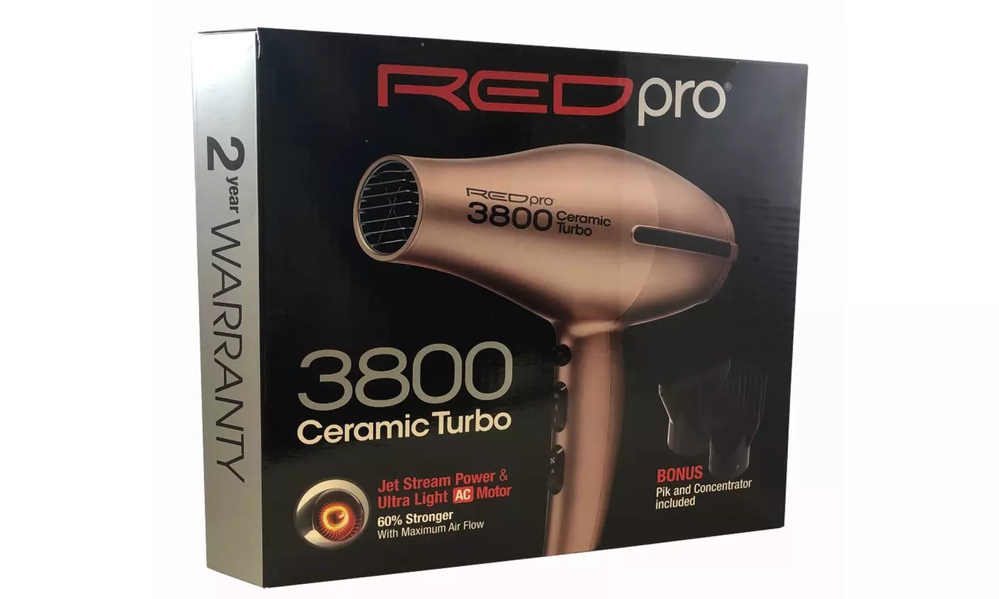 Red Pro 3800 Ceramic Turbo Hair Dryer BDP05 - Primary Image