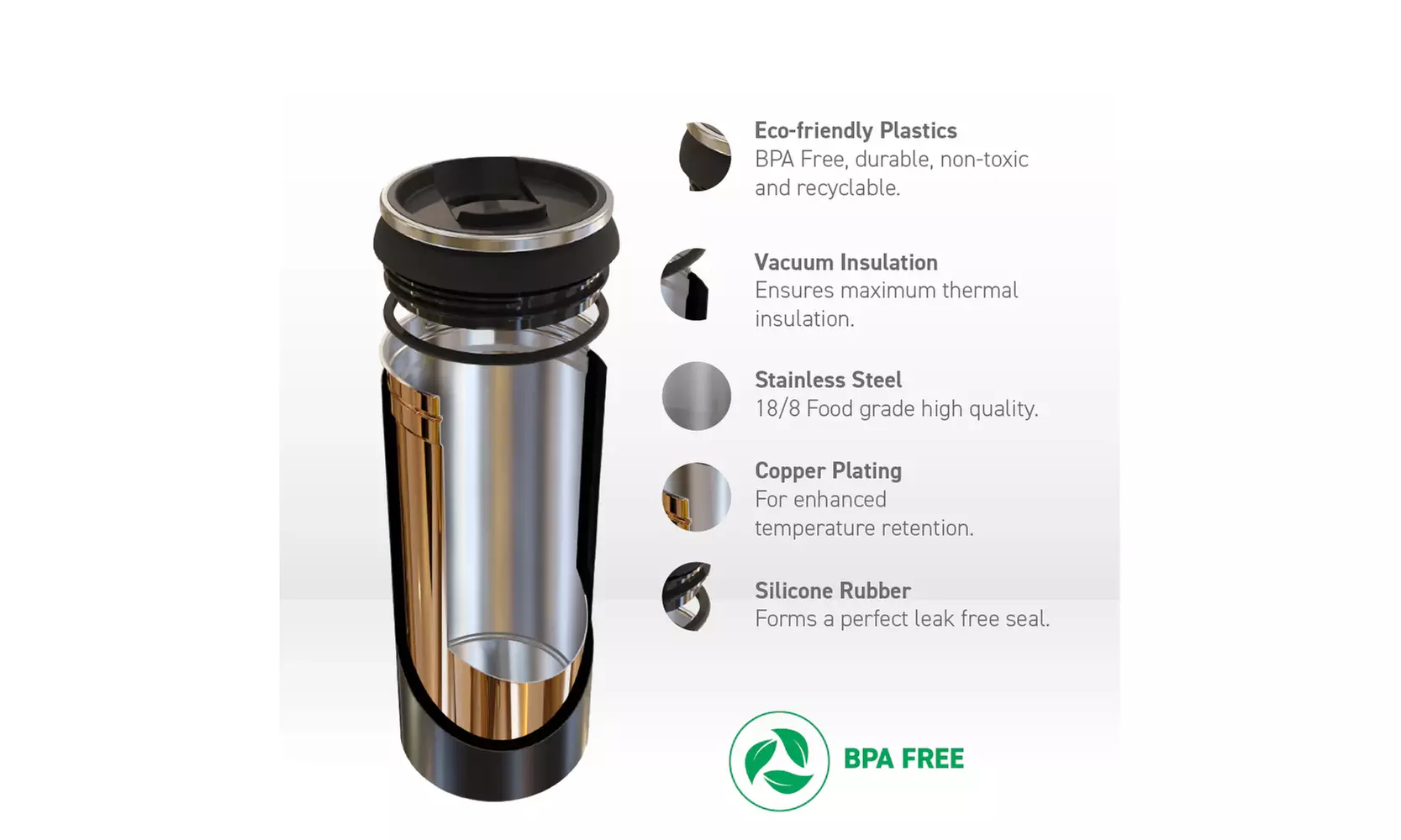 Asobu 16oz Multi Can Cooler, Insulated Stainless Steel with Lid