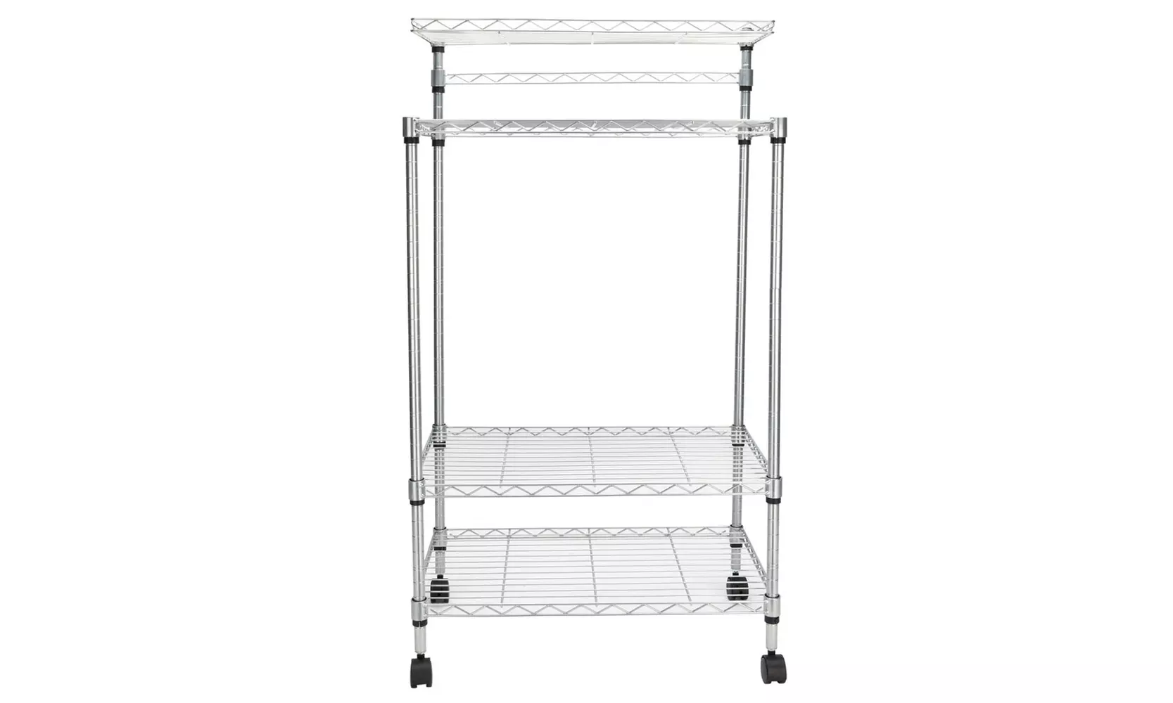 Microwave Stand Cart on Wheels with Side Hooks - Second Medium