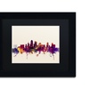 Image 3: Michael Tompsett 'Kansas City Skyline' Matted Black Framed Art
